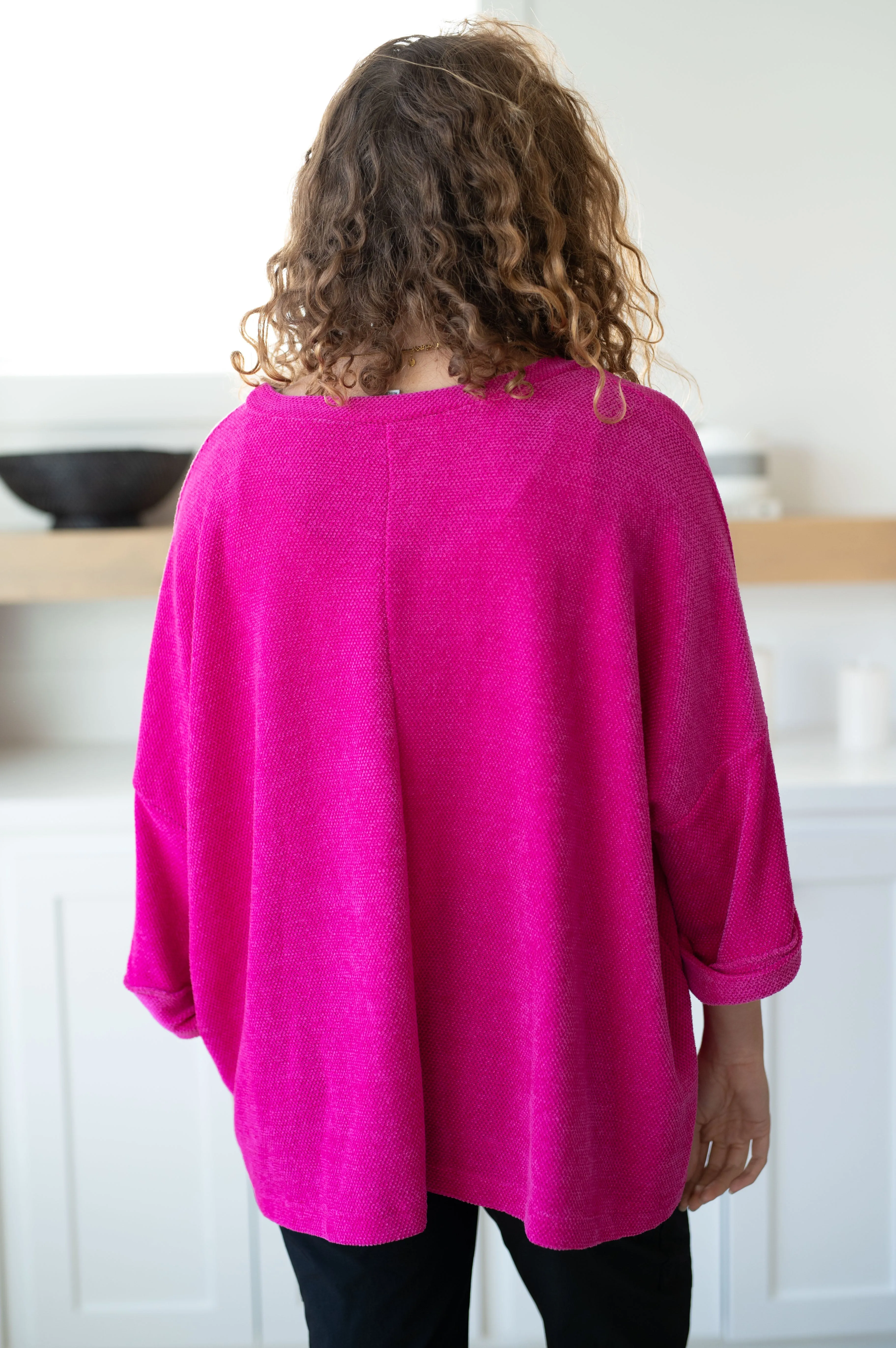 Pink Chenille Blouse