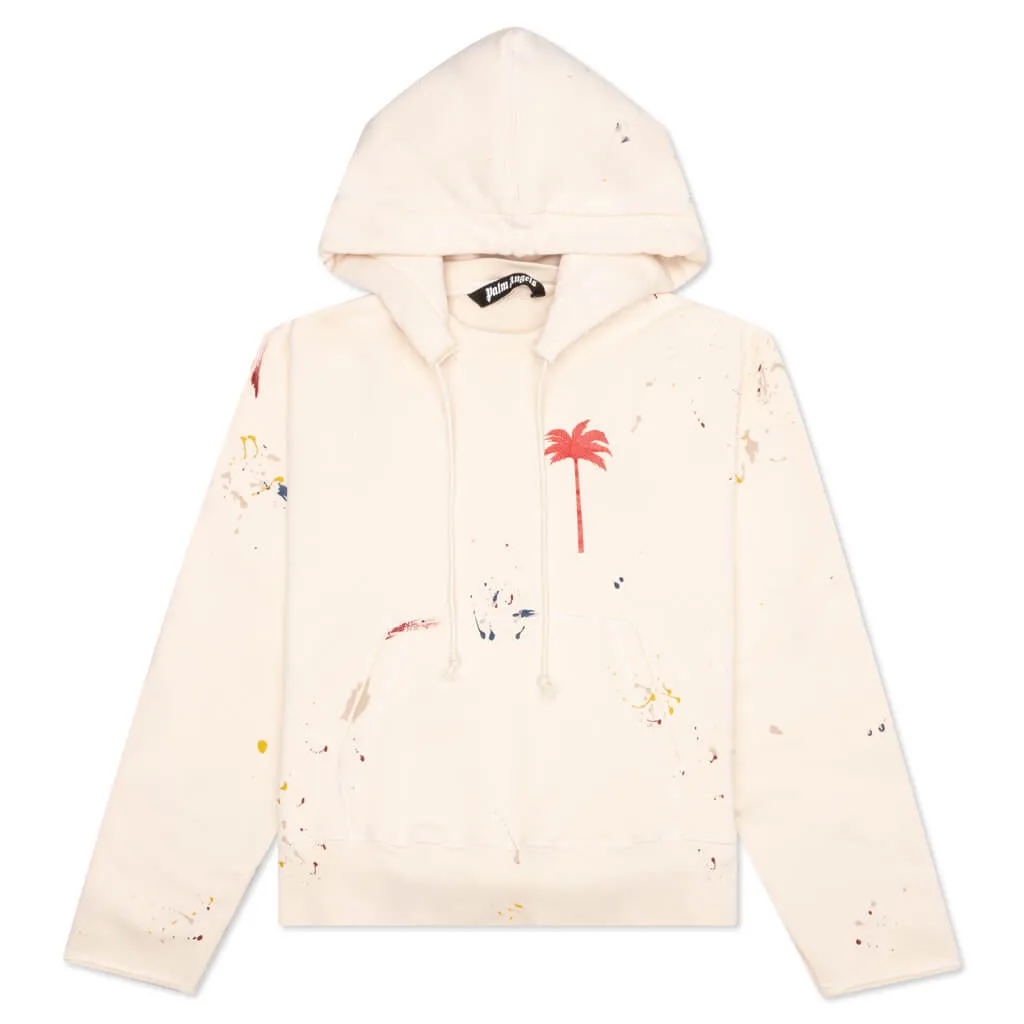 PXP Painted Raw Cut Hoodie - Off White