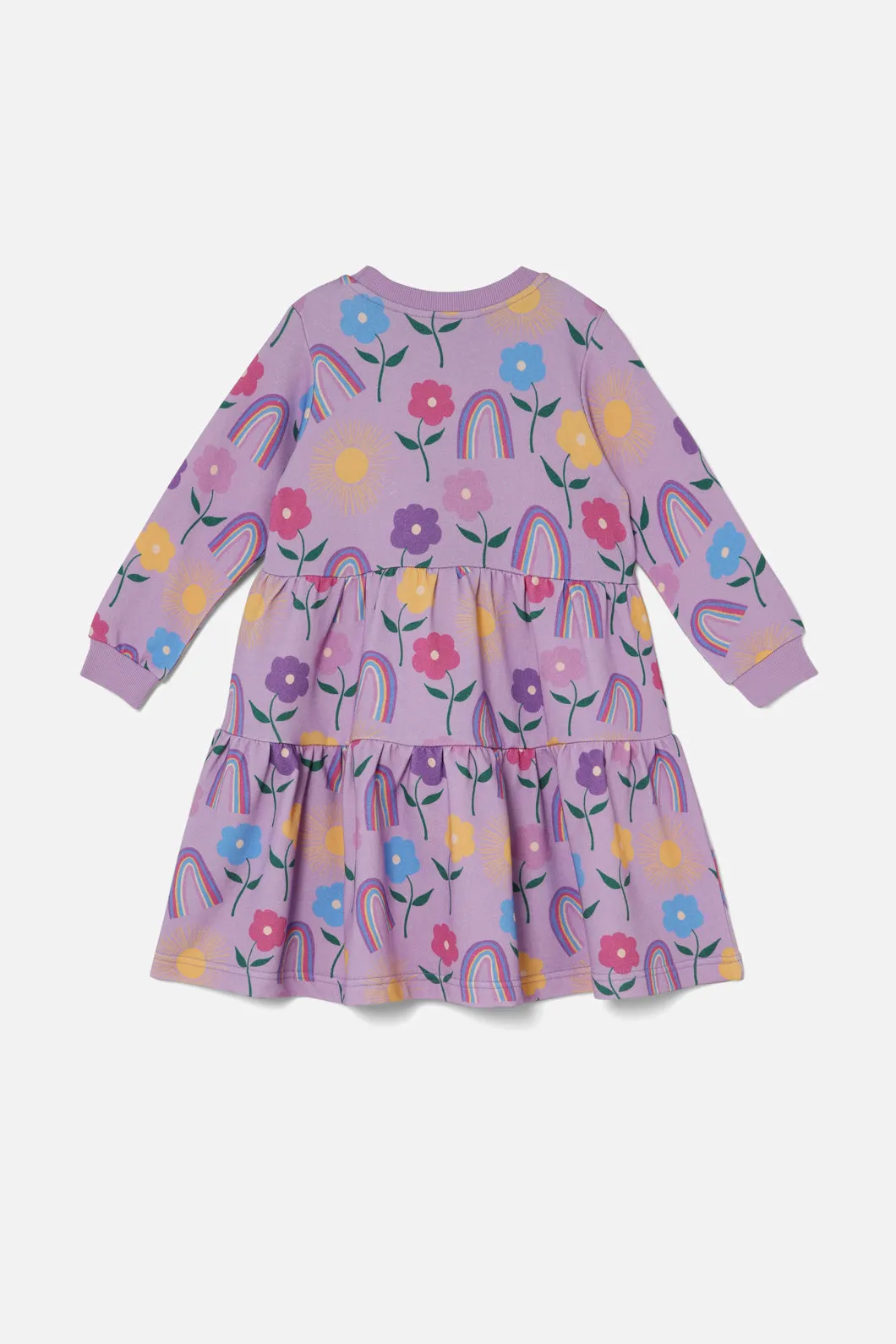 Rainbow Kids Tiered Dress