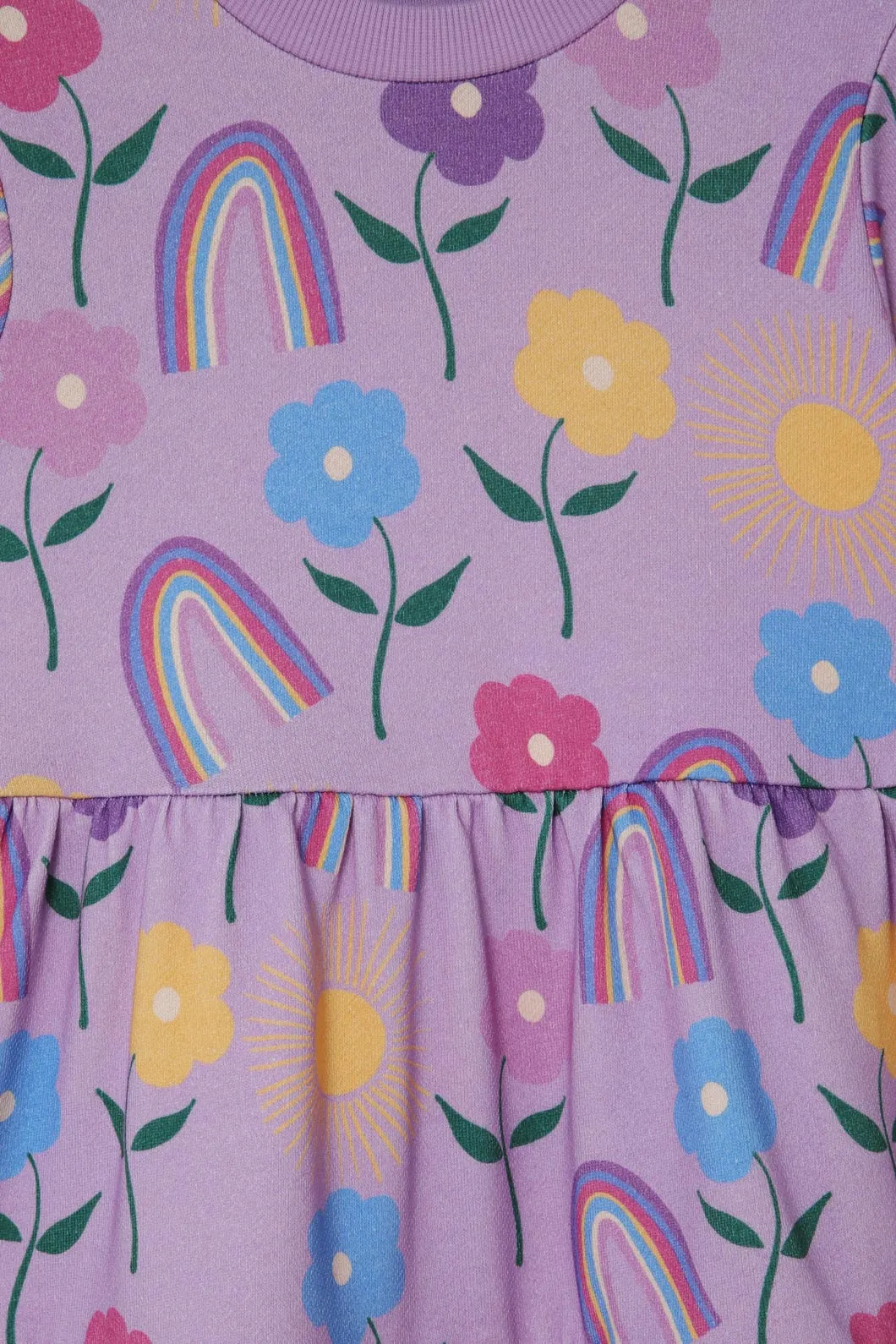 Rainbow Kids Tiered Dress