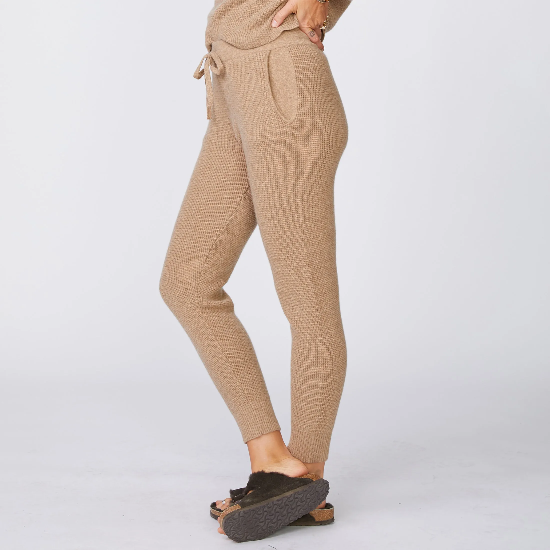 Recycled Cashmere Waffle Sweats