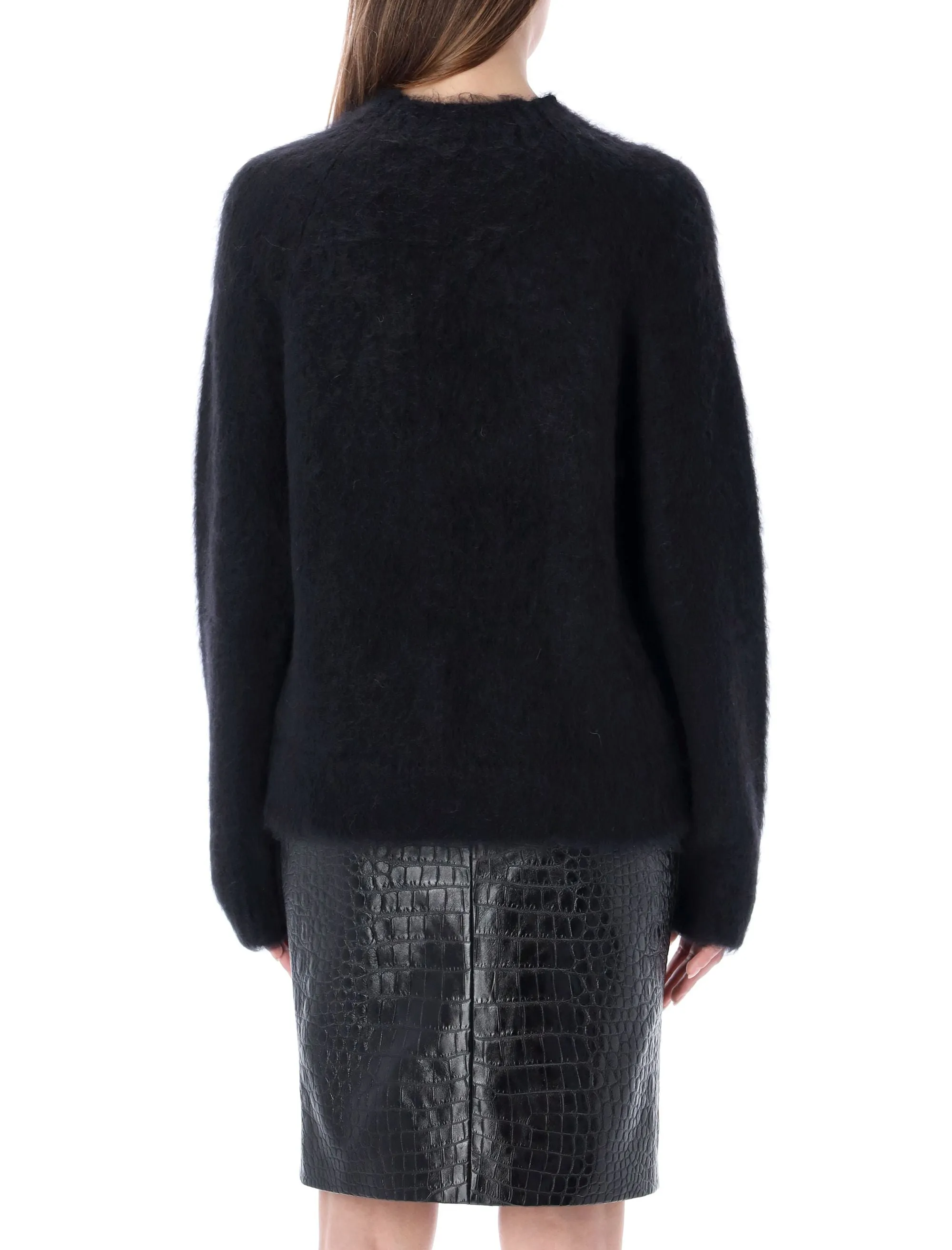 Saint Laurent Boxy Paris Long-Sleeved Sweater