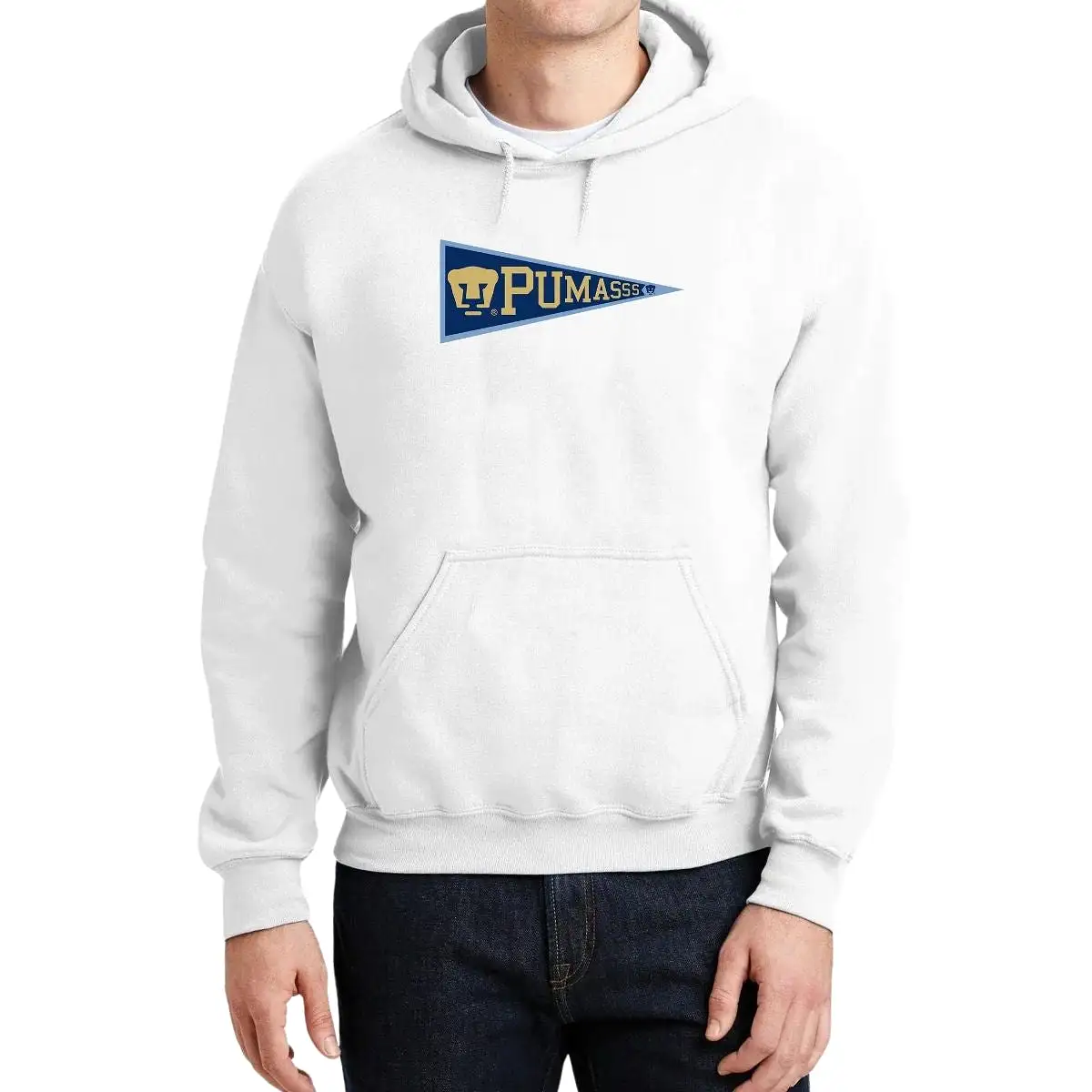 Sudadera Hombre Hoodie Pumas UNAM Banderín