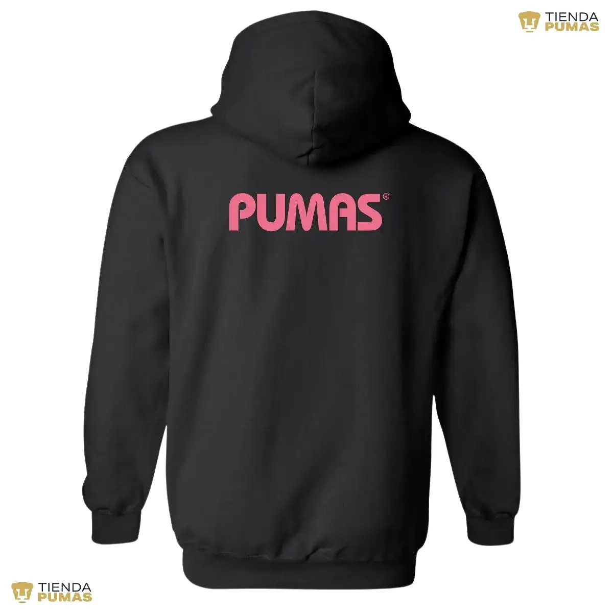 Sudadera Hombre Hoodie Pumas UNAM Logo Rosa Vinil