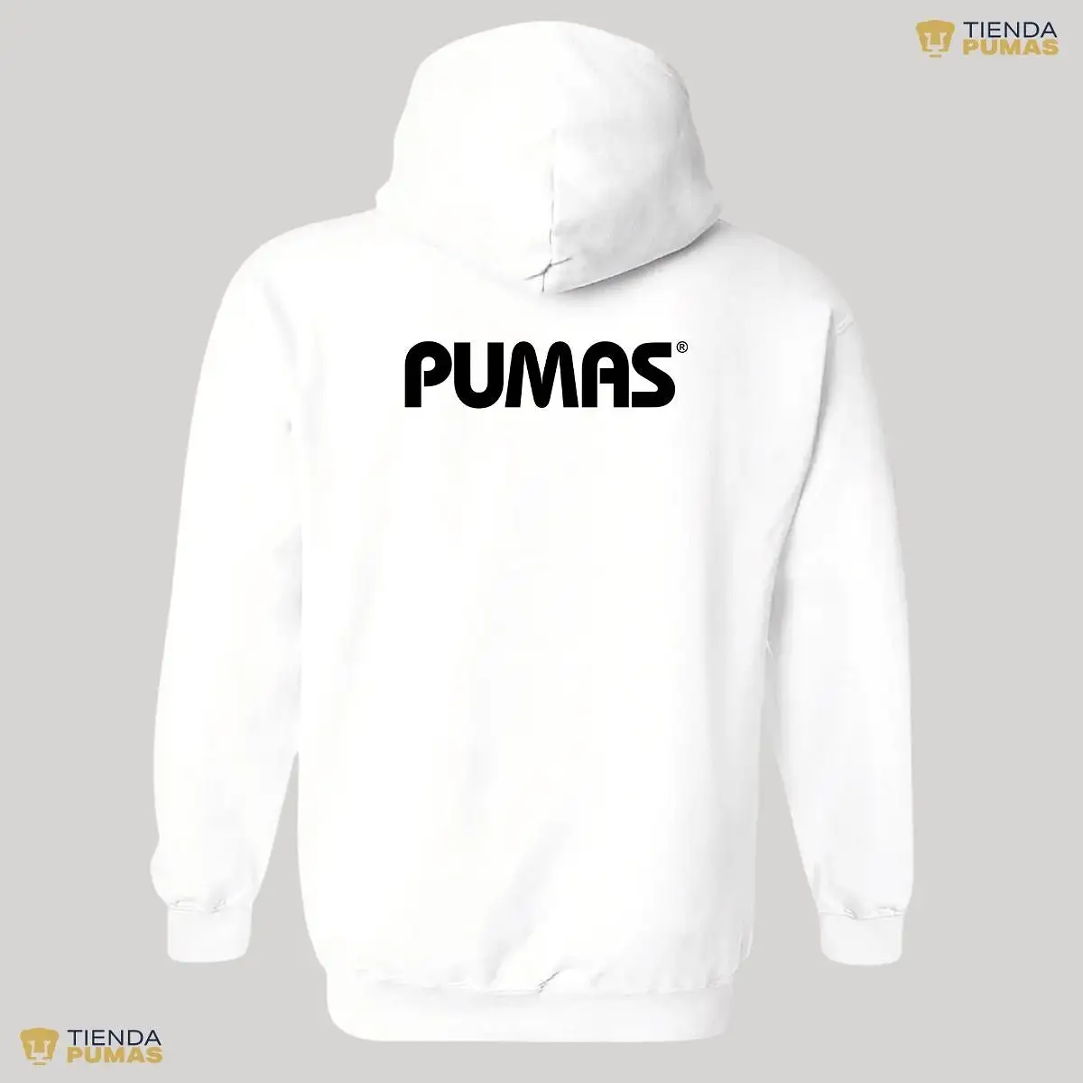 Sudadera Mujer Hoodie Pumas UNAM Logo Monocromatico Vinil