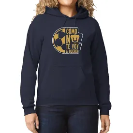 Sudadera Mujer Hoodie Pumas UNAM Medio Balón