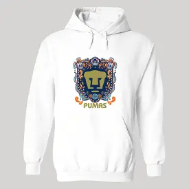 Sudadera para Hombre Hoodie Pumas UNAM Día de Muertos Azul