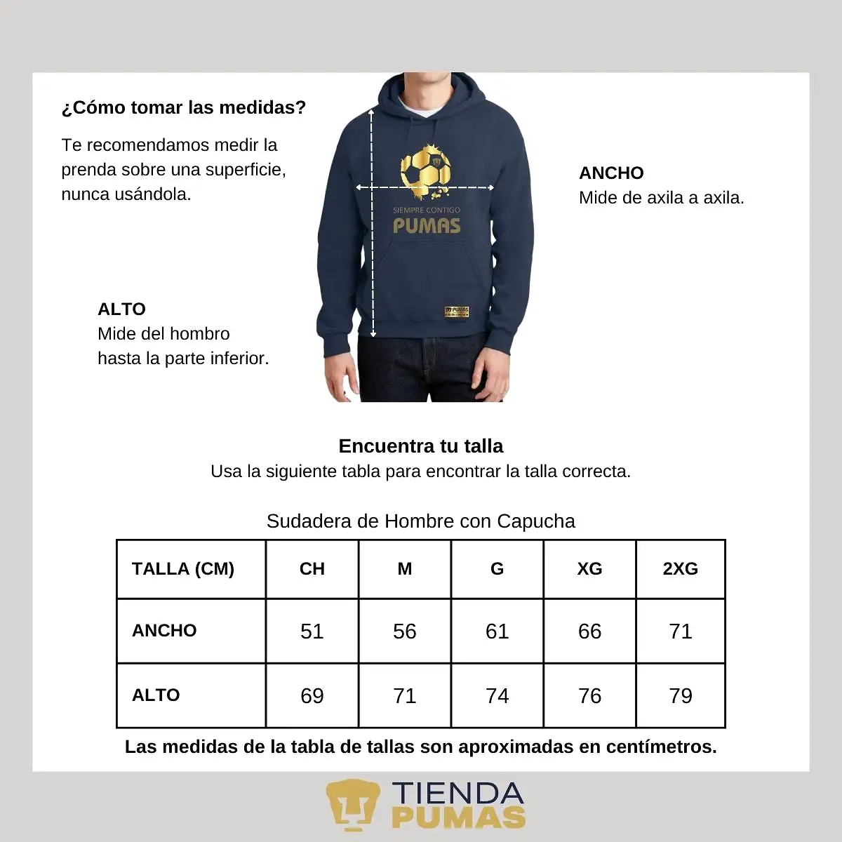 Sudadera para Hombre Hoodie Pumas UNAM Ed Limitada 2 Siempre contigo