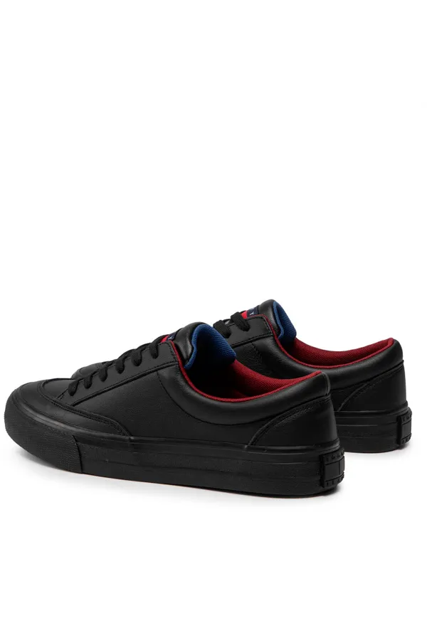 Tommy Hilfiger Skate Leather Sneaker Black