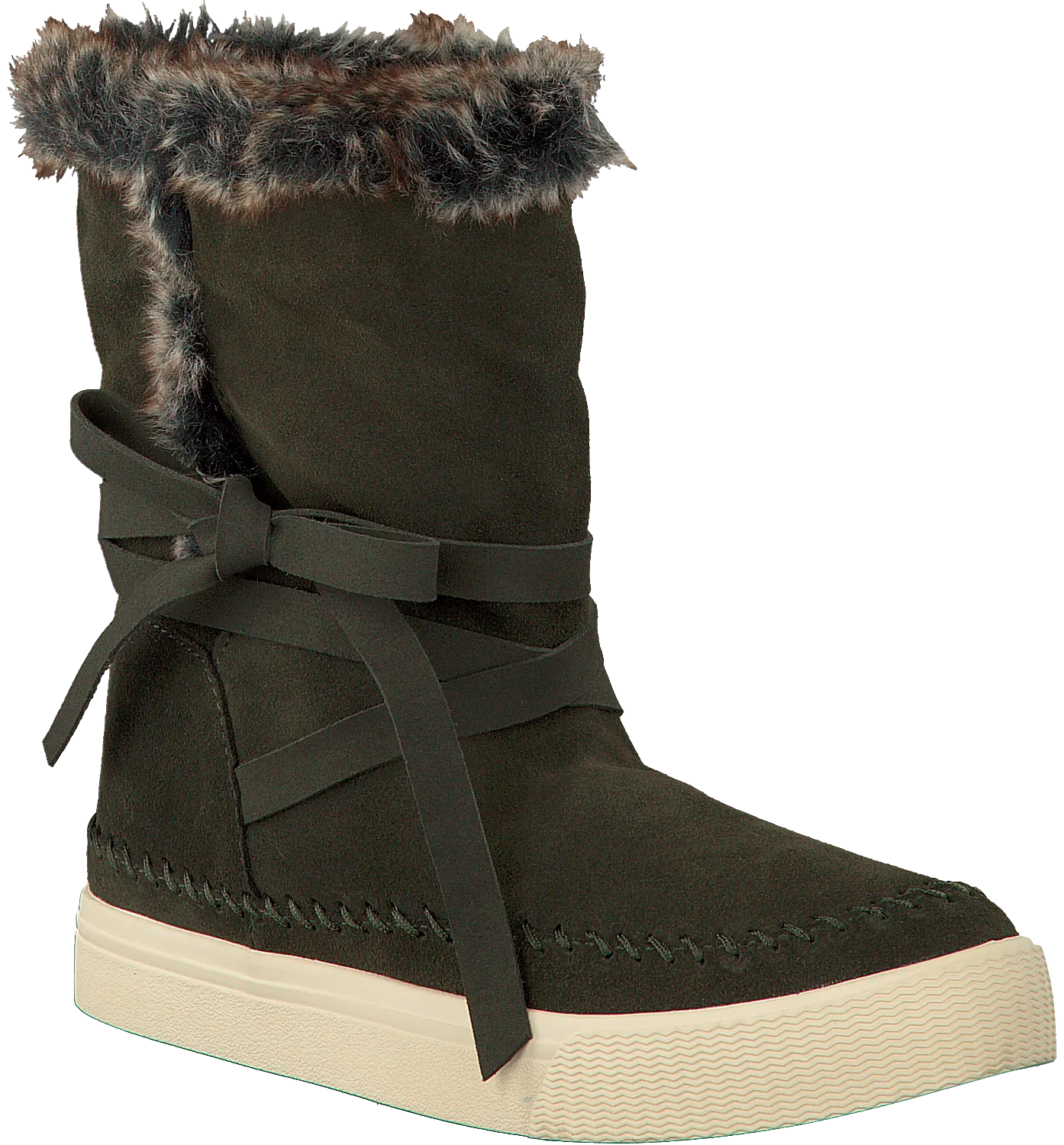 Toms Forest Green Suede Vista Boots