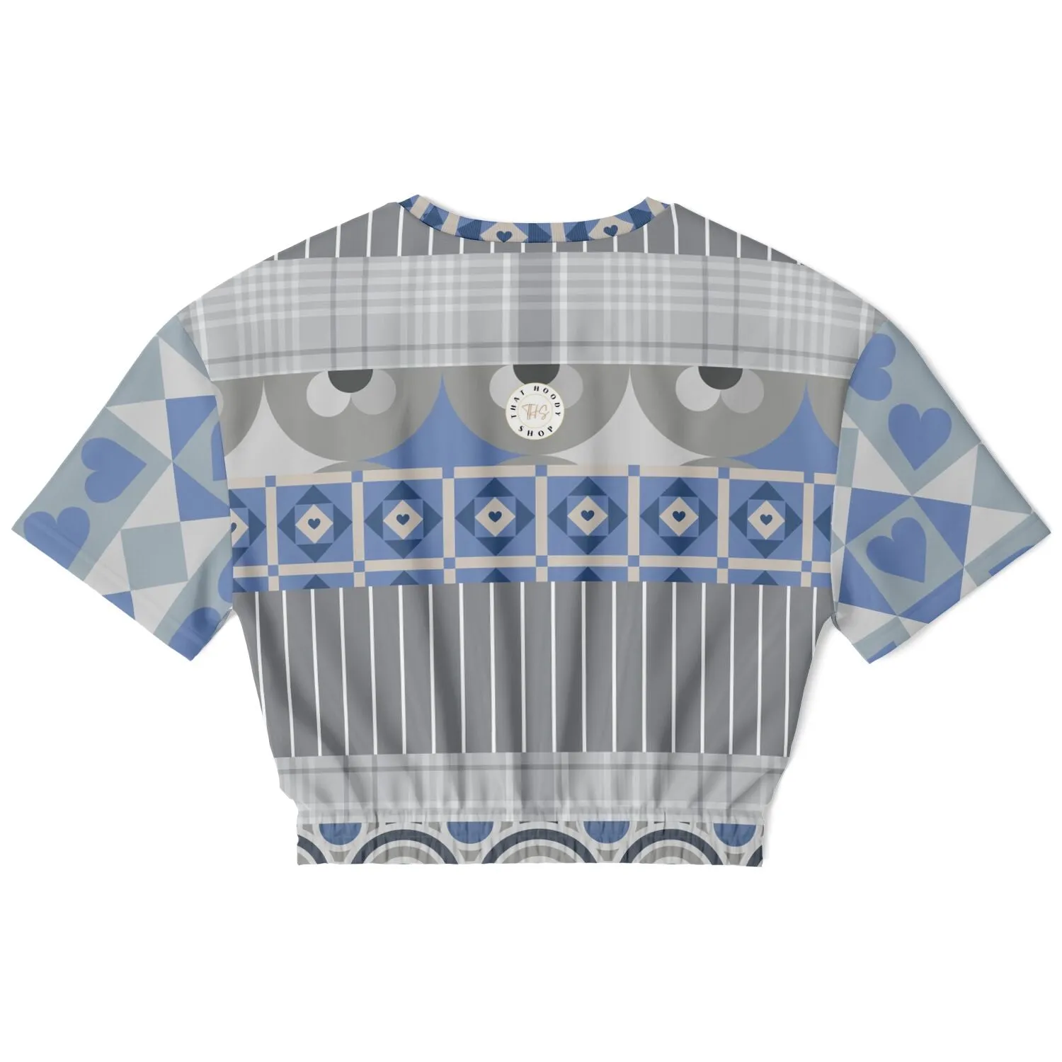 Tranquility Short Sleeve Cropped Eco-Poly Sweater