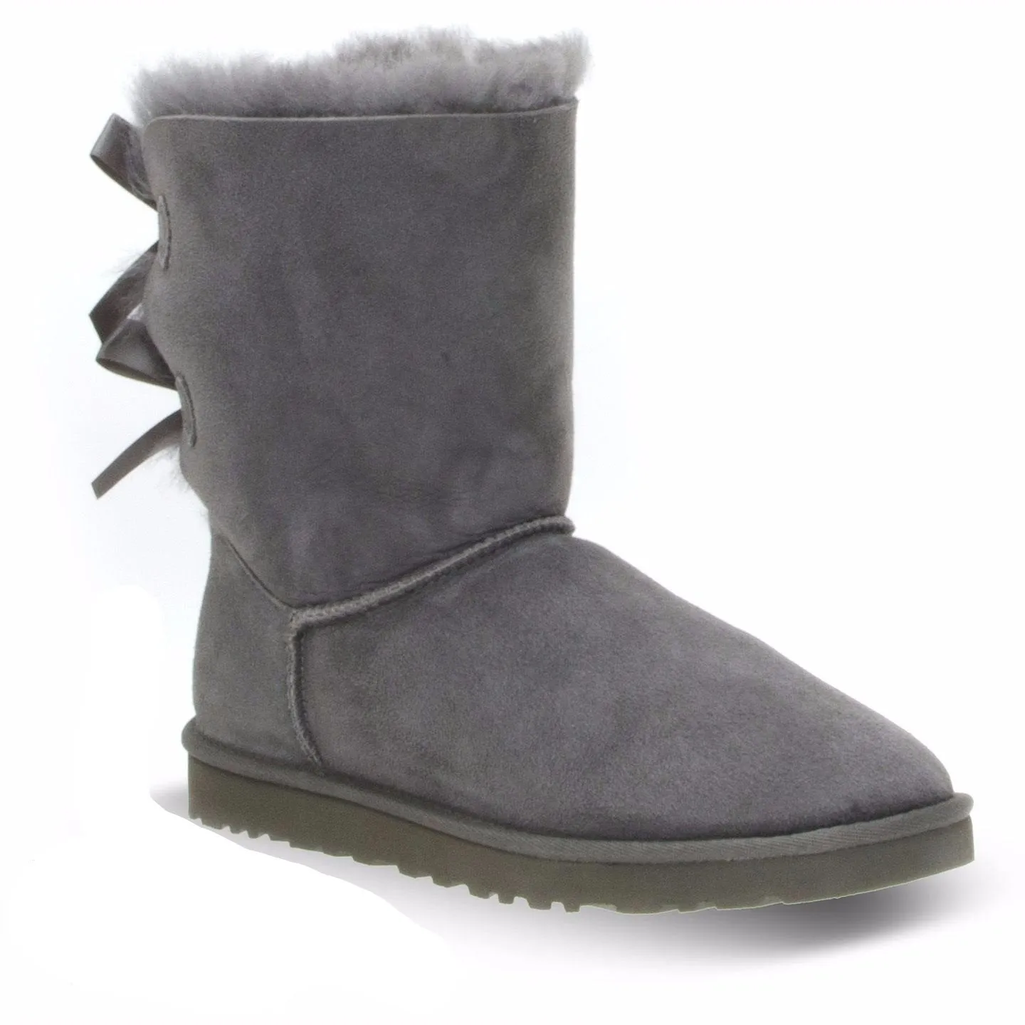 UGG Bailey Bow Grey Boots - Women's