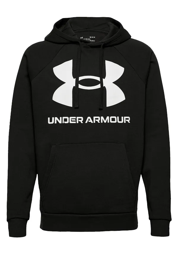 Under Armour Rival Big Logo Hoodie Black