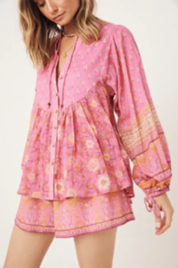 Utopia Blouse Flamingo