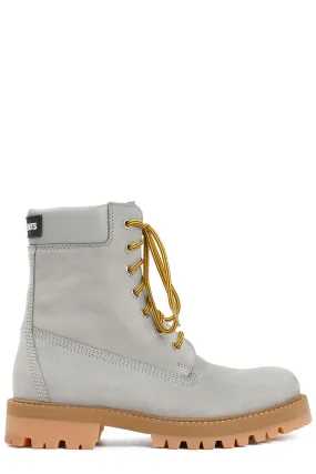 Vetements Trucker Lace-Up Ankle Boots