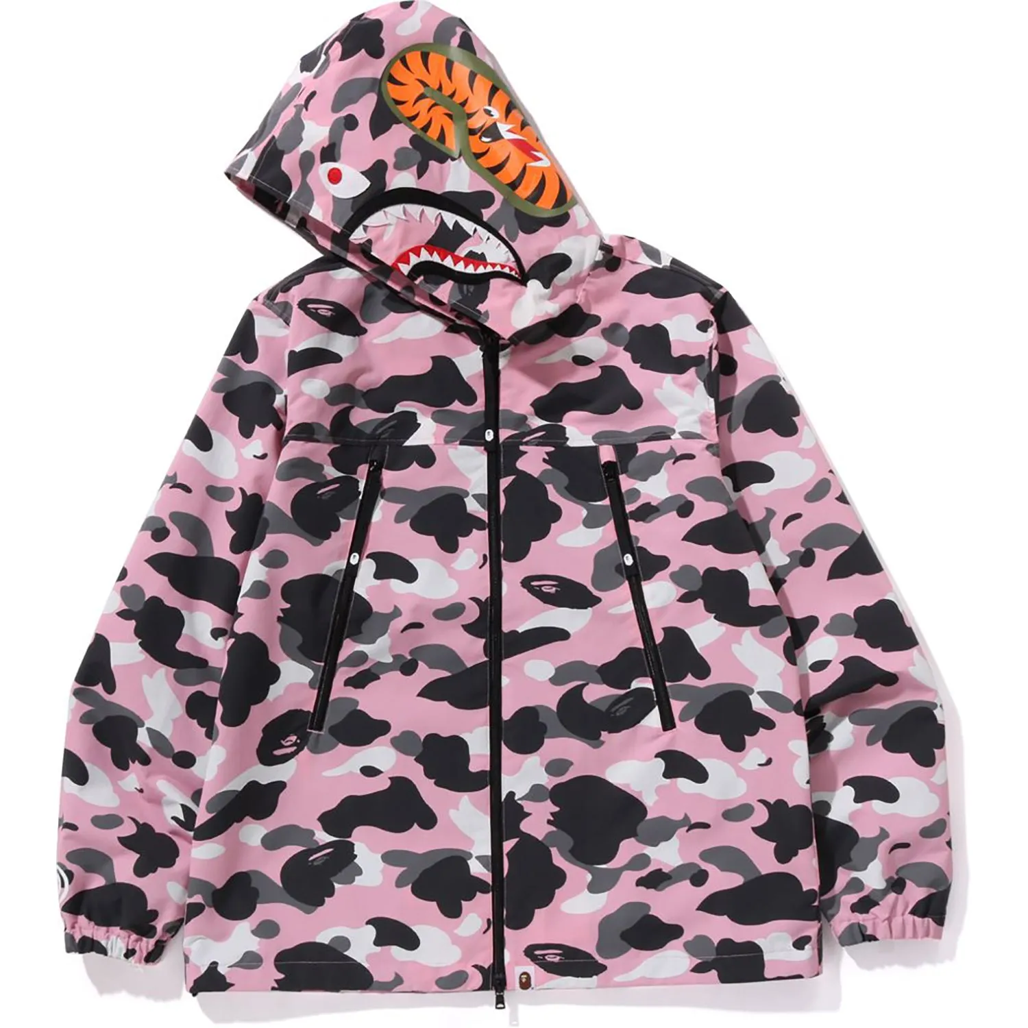 WARM UP CAMO SHARK HOODIE JACKET MENS