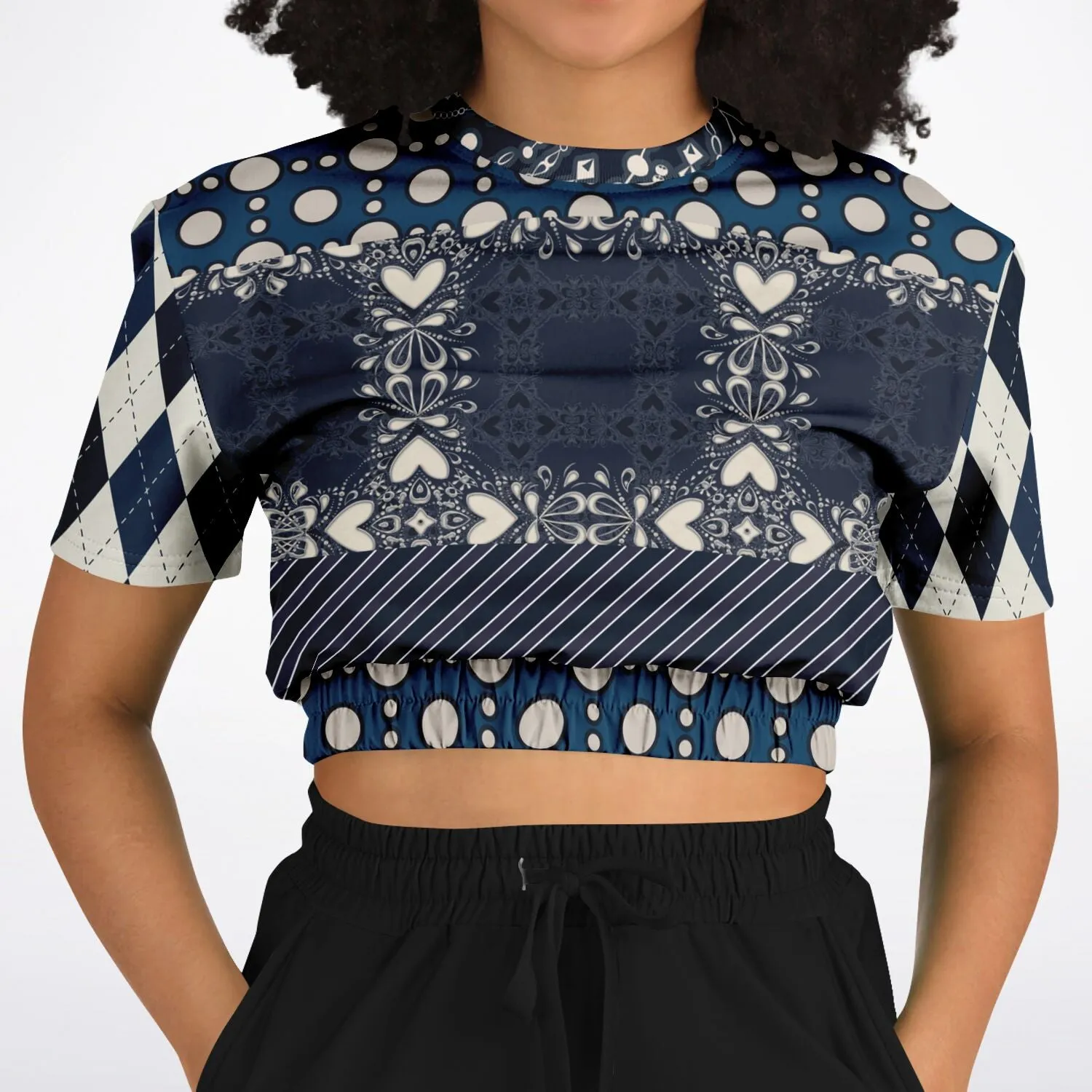 Waterloo Short Sleeve Cropped Eco-Poly Sweater